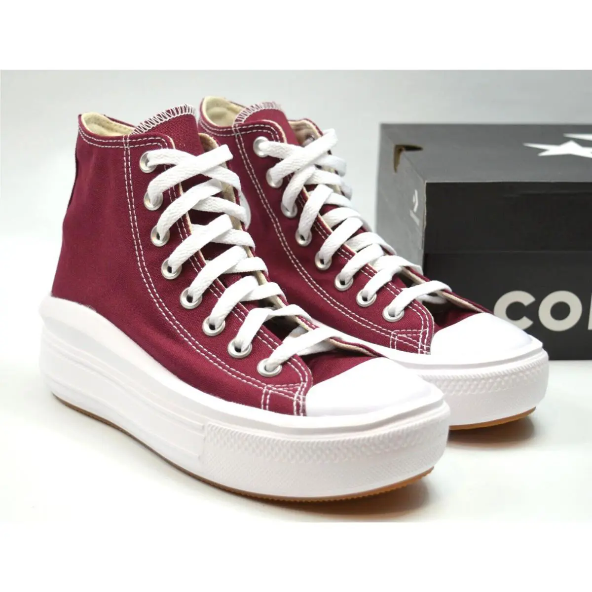 Converse shoes - Move High - Move High - Dark Beetroot / White (UPC: 194433766920) 0