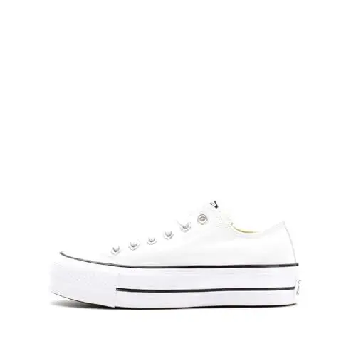 Converse Women`s Chuck Taylor All Star Lift Sneakers White/black/white 10 - White/Black/White
