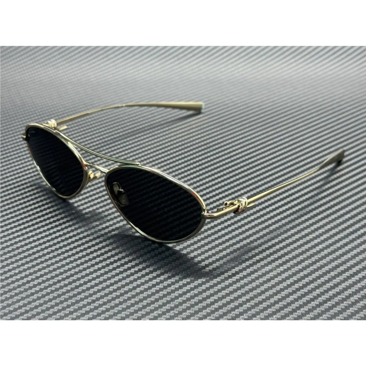 Tiffany TF3117 6021S4 Pale Gold Dark Grey Women`s 58 mm Sunglasses