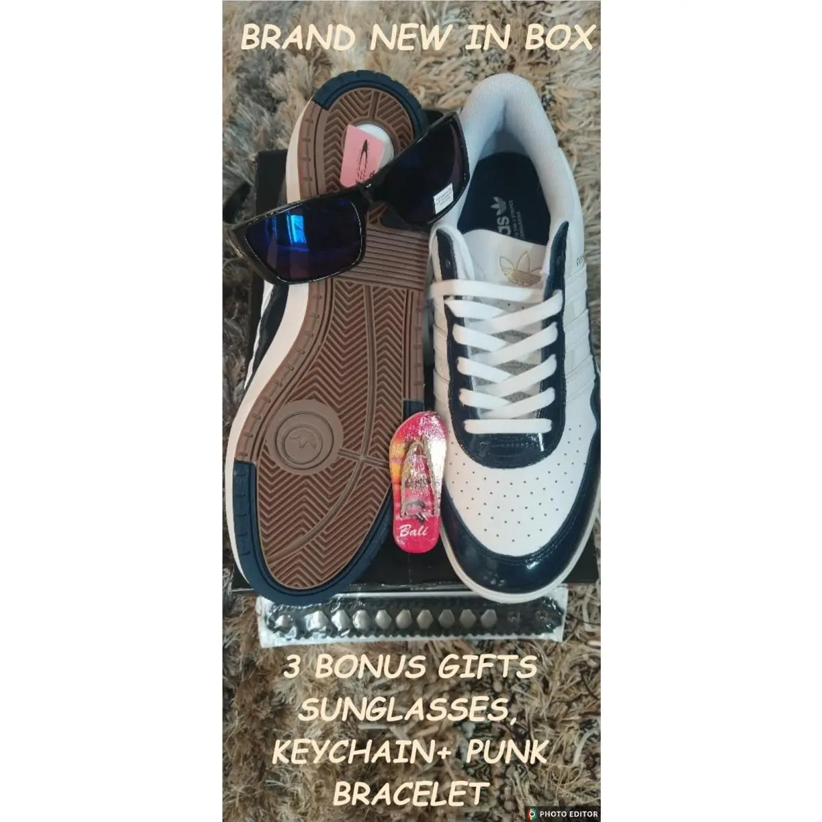 New/boxed 3Q1131 Adidas Skateboarding Tyshawn 2 White/dark Navy SZ=11+BONUSES