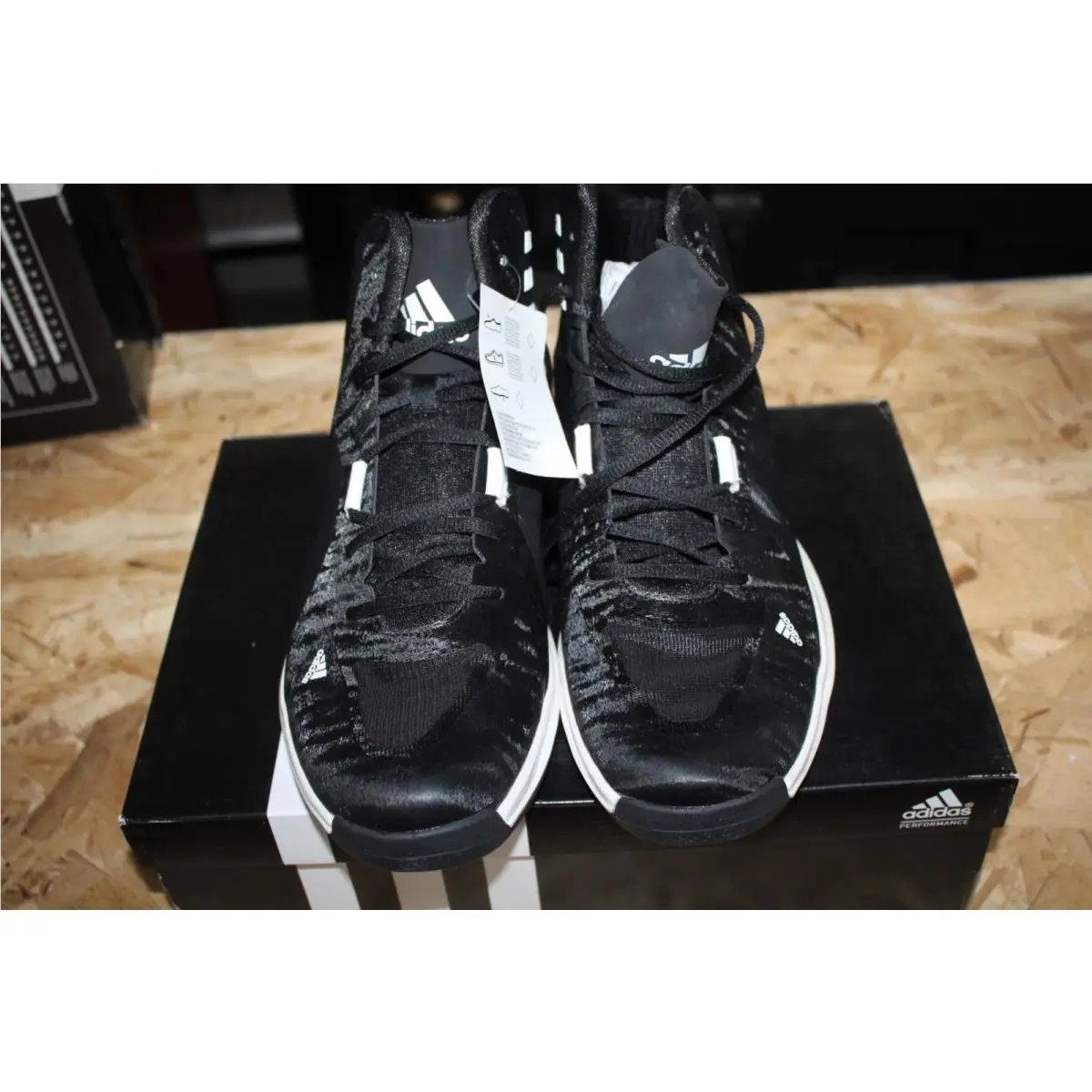 Adidas Crazy Strike High Tops C75539 Mens Size 12 Black