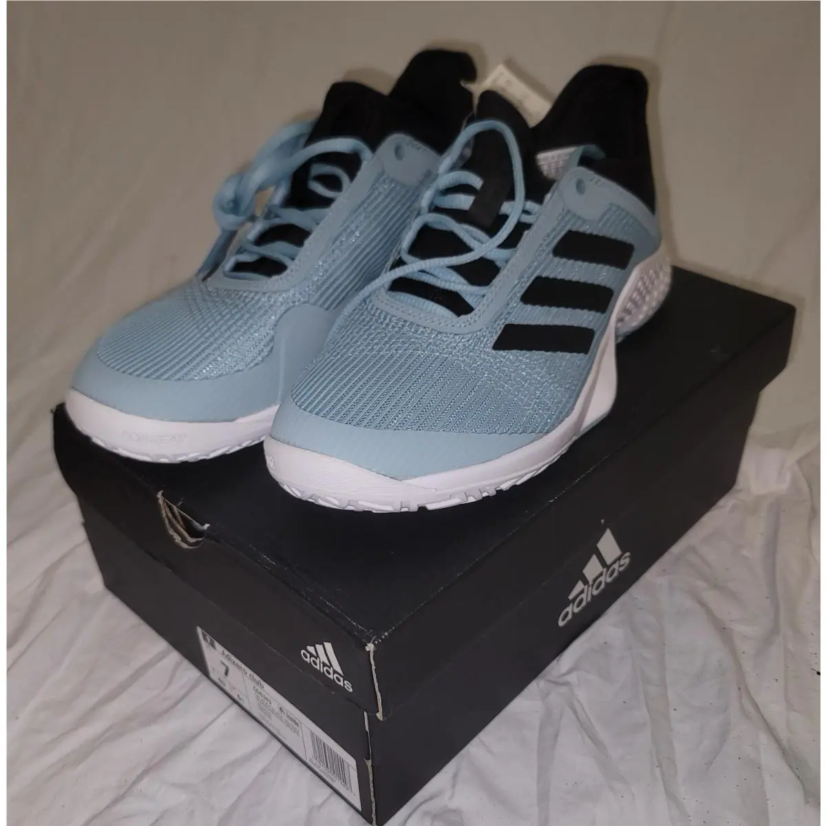 Adidas Adizero Club Tennis Shoes Blue Mens Size 7