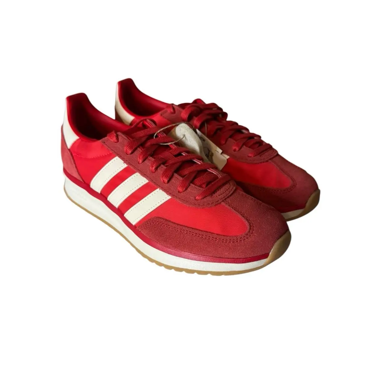 Adidas Run 70s 2.0 Ruby Red White Gum Retro Lace Up Sneakers Women’s 9