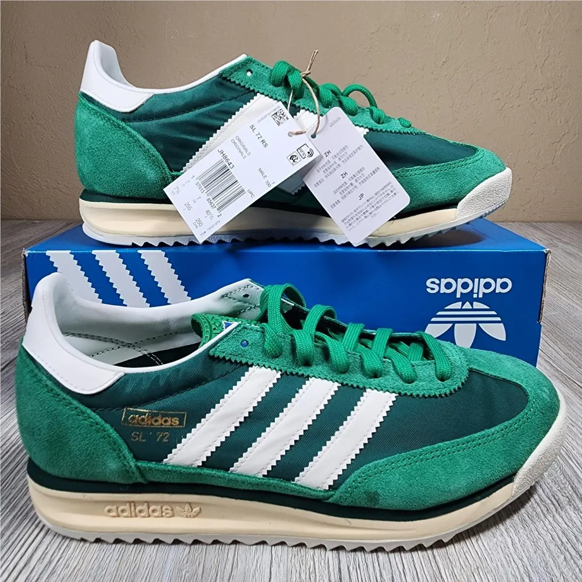 Adidas SL 72 RS Sneaker Green Mens Size 7.5/Womens Size 8.5 JH8643