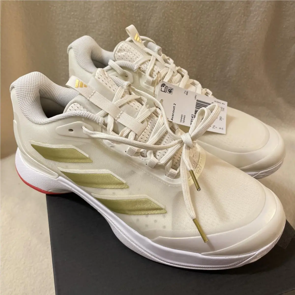 Adidas shoes - adidas Avacourt 2 Tennis - Avacourt Tennis - IF9143 - Gold, Off White 0