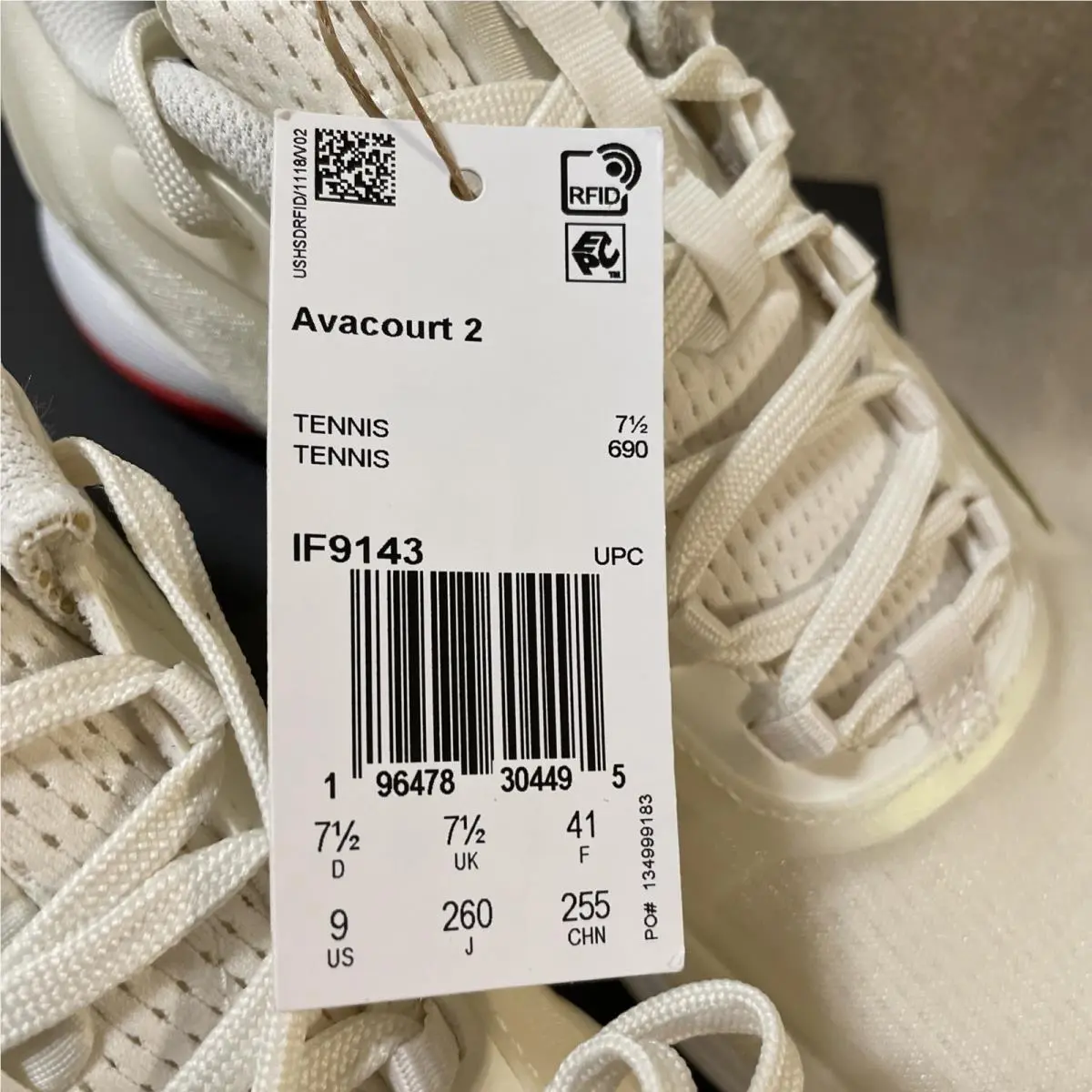 Adidas shoes - adidas Avacourt 2 Tennis - Avacourt Tennis - IF9143 - Gold, Off White 1