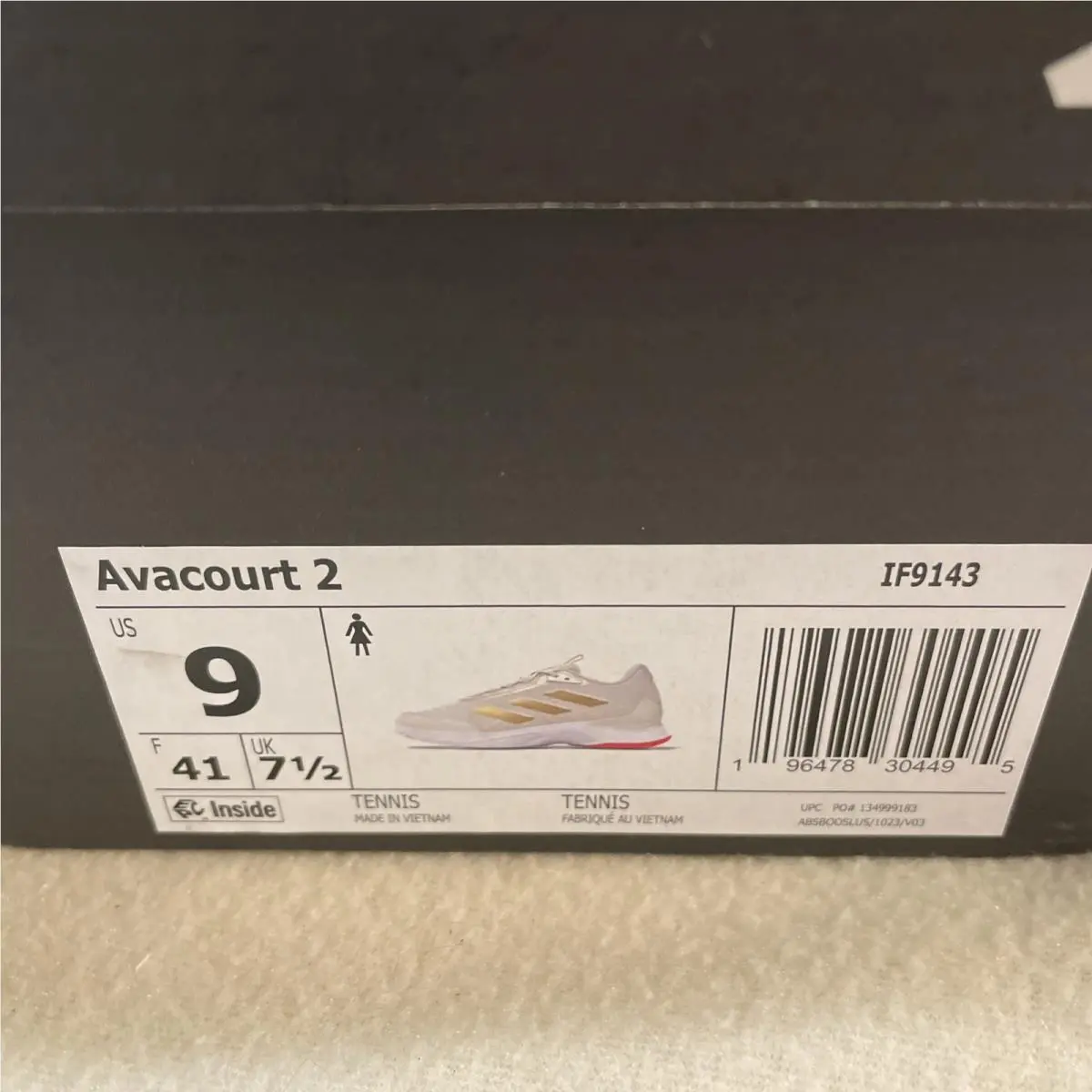 Adidas shoes - adidas Avacourt 2 Tennis - Avacourt Tennis - IF9143 - Gold, Off White 3