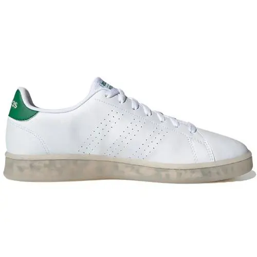Adidas Men’s Advantage – Cloud White / Green – Size 11.5 - Green