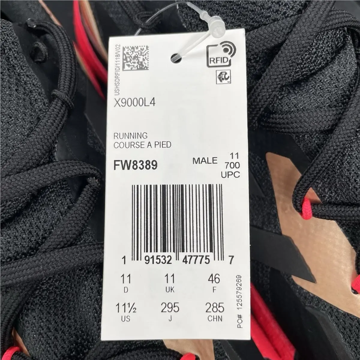 Adidas shoes - adidas X 9000L4 - FW8389 - Black (UPC: 0191532477757) 2