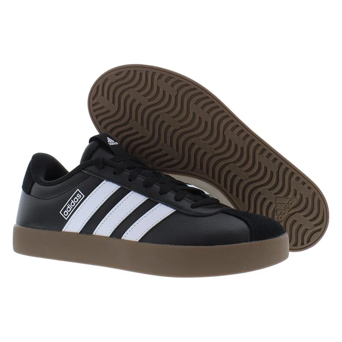 Adidas Vl Court 3.0 Womens Shoes Size 7.5 Color: Black/white/gum - Black/White/Gum, Main: Black