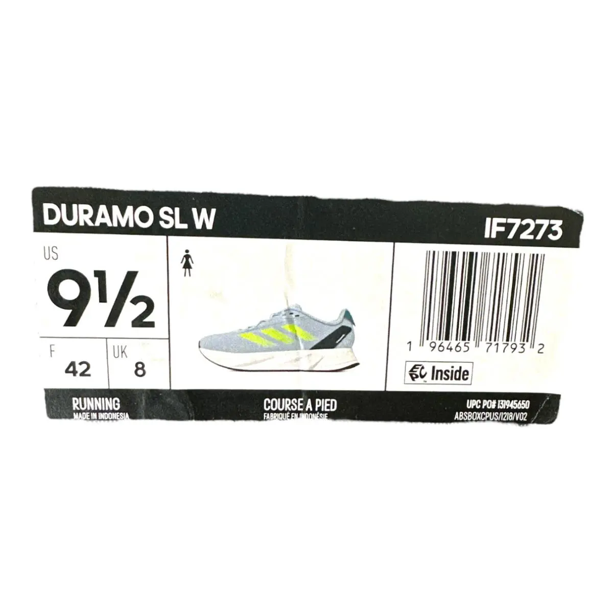 Adidas shoes - adidas Duramo - Duramo - Wonder blue/lucid lemon/arctic night (UPC: 196465717932) 4