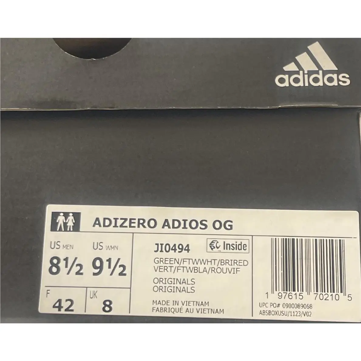 Adidas shoes - adidas Adizero Adios Og - Adizero Adios - JI0494 - Green (UPC: 197615705762) 6