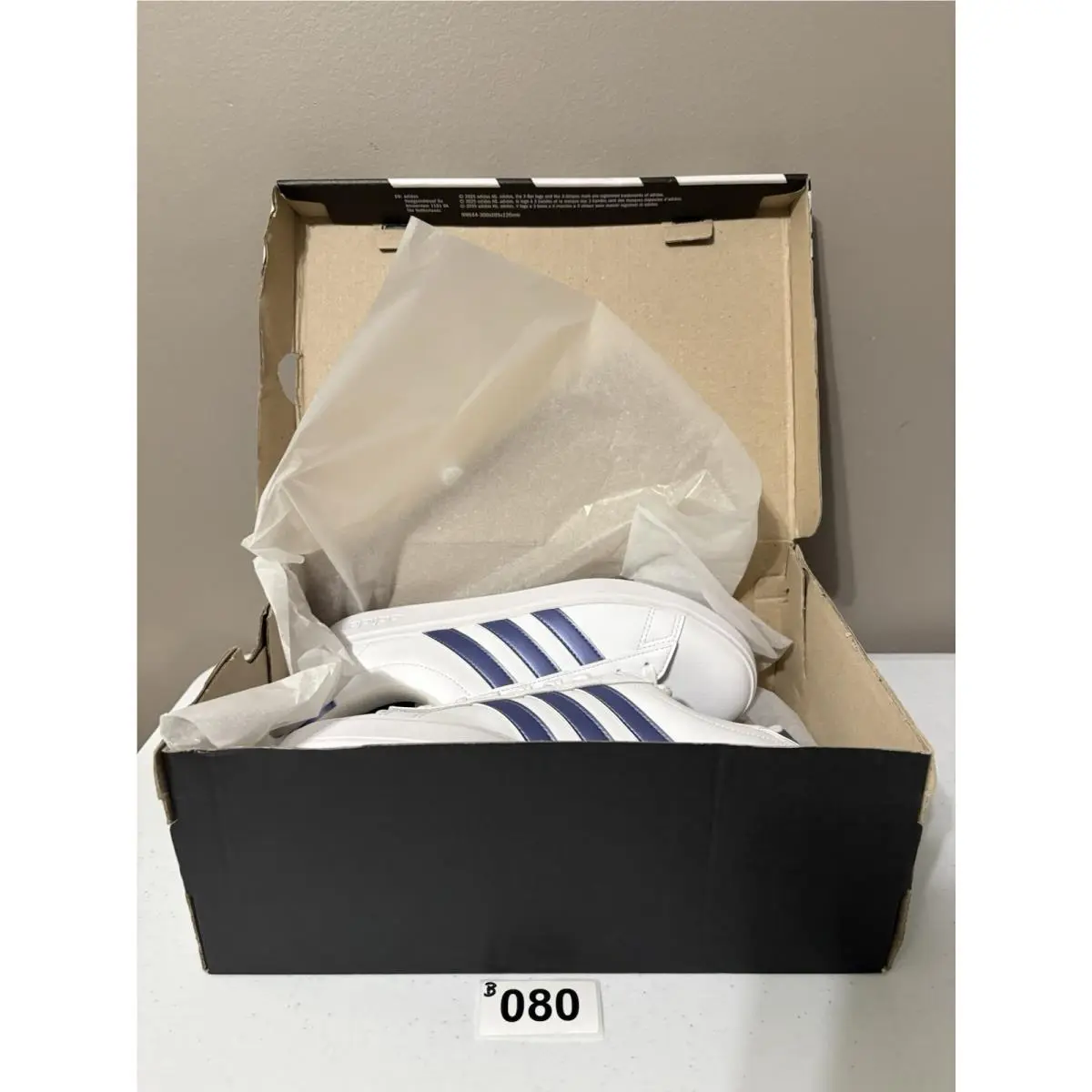 Adidas shoes - adidas 2 - IG9247 - White With Metallic Blue Stripes 10