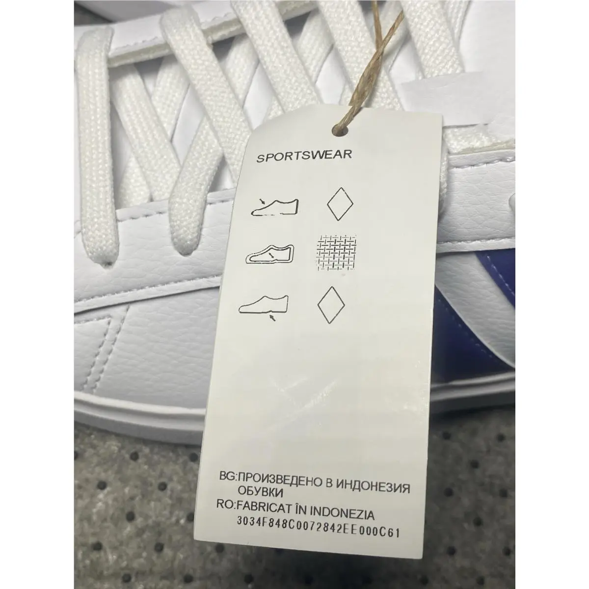 Adidas shoes - adidas 2 - IG9247 - White With Metallic Blue Stripes 8