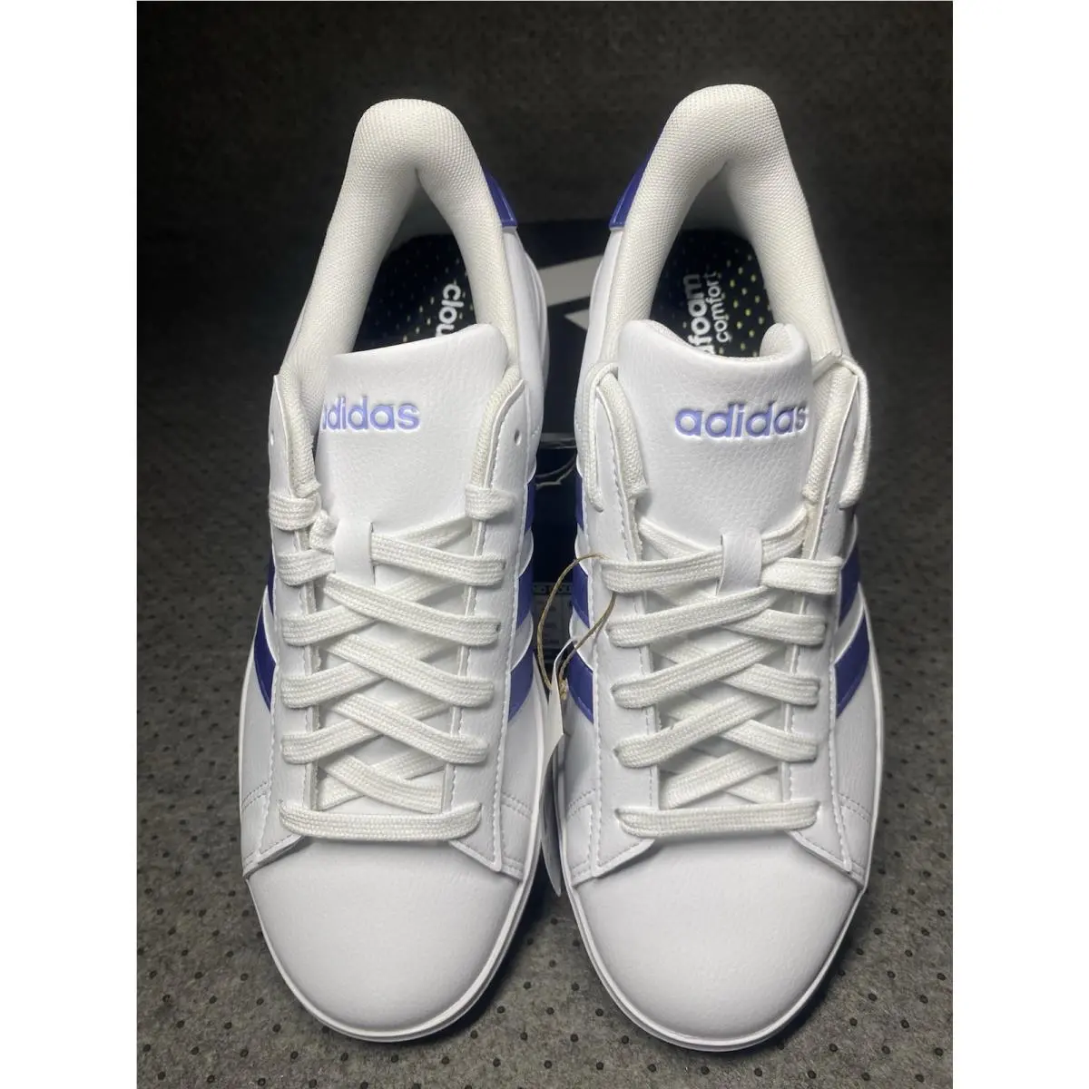 Adidas shoes - adidas 2 - IG9247 - White With Metallic Blue Stripes 0