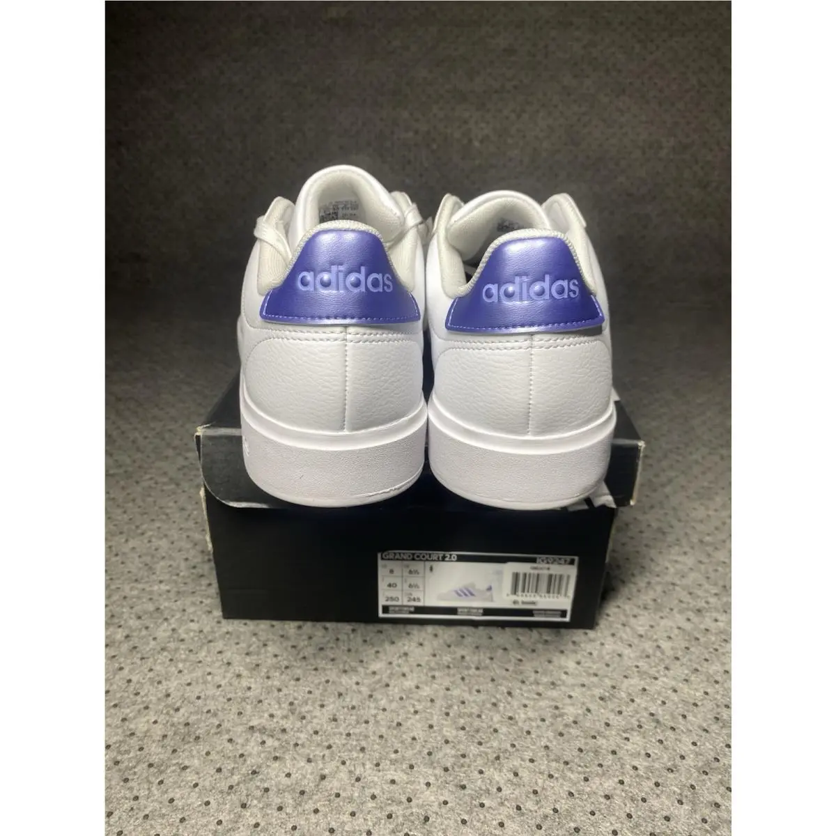 Adidas shoes - adidas 2 - IG9247 - White With Metallic Blue Stripes 1