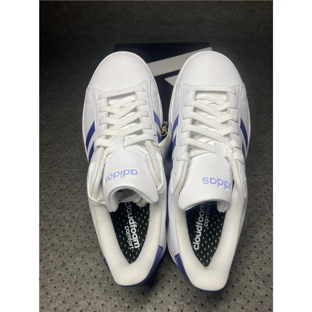 Adidas shoes - adidas 2 - IG9247 - White With Metallic Blue Stripes 2