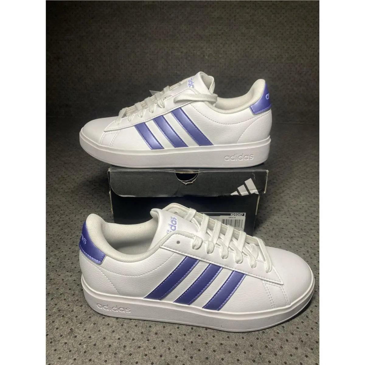 Adidas shoes - adidas 2 - IG9247 - White With Metallic Blue Stripes 6