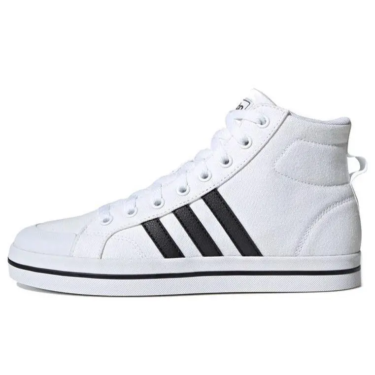 Adidas Bravada Mid – White/black Canvas Skate Sneakers – Men’s Size 12 FX9063