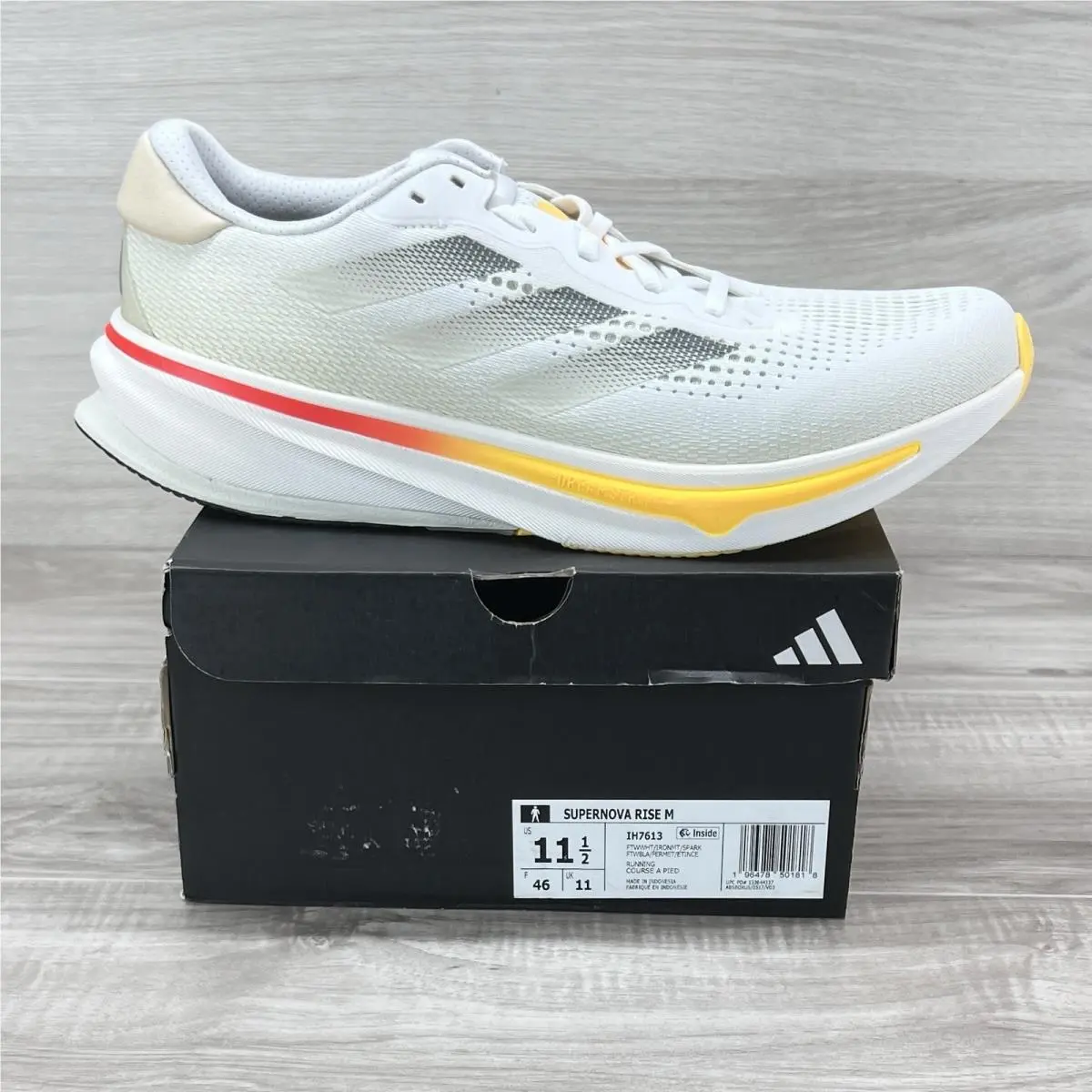 Adidas Supernova Rise Running Shoes Mens Size 11.5 IH7613