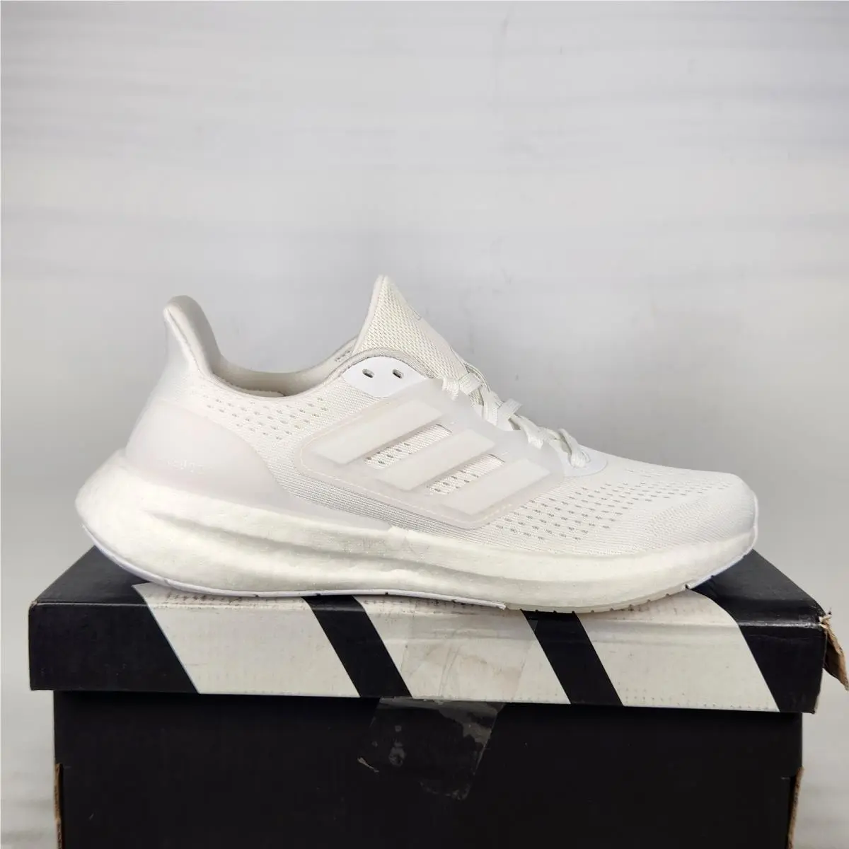 Size 7 - Adidas Pureboost 23 - Cloud White / Cloud White - Mens - IF2374