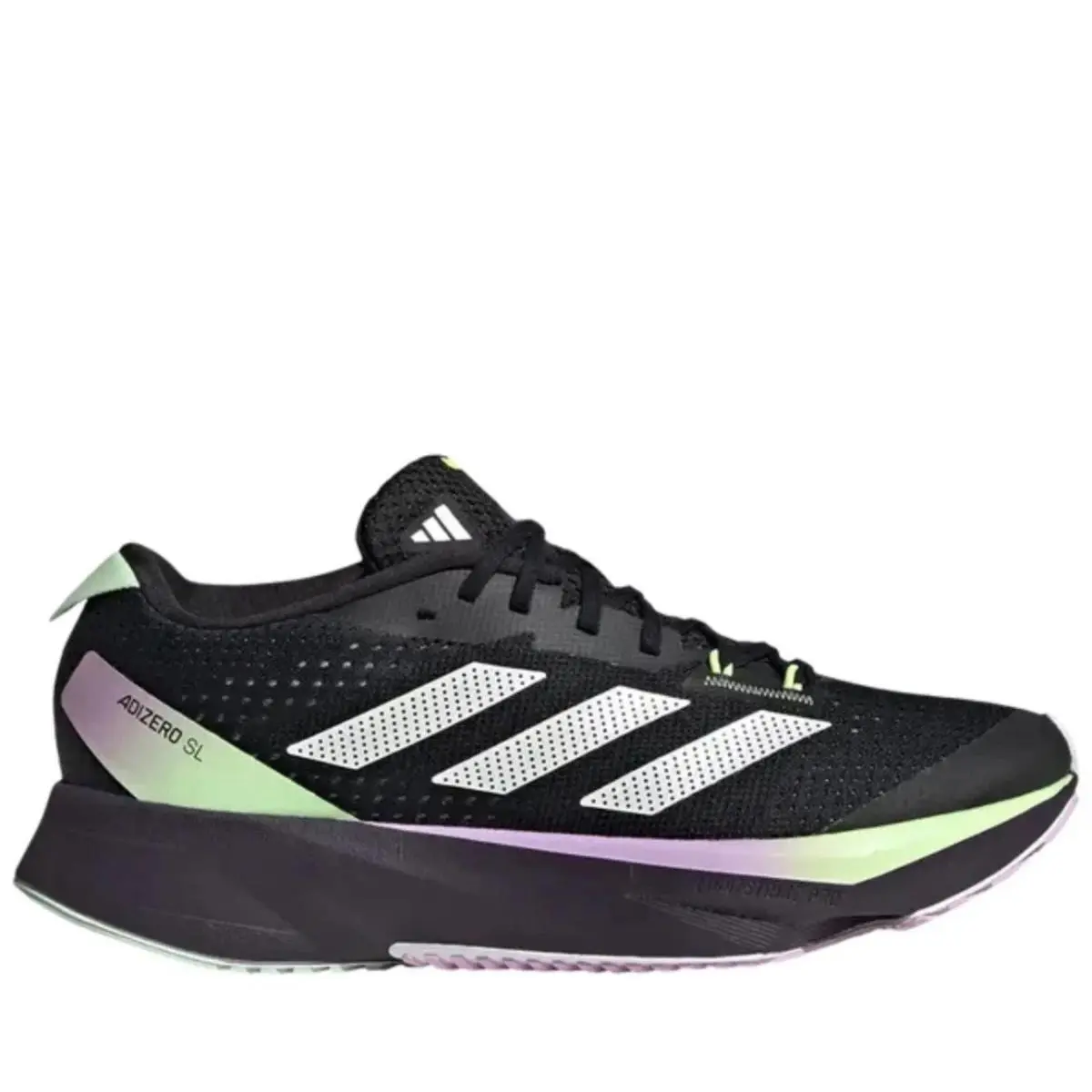 Adidas Adizero SL Women`s Size 6.5 Running Shoes Black Green Spark IG8197
