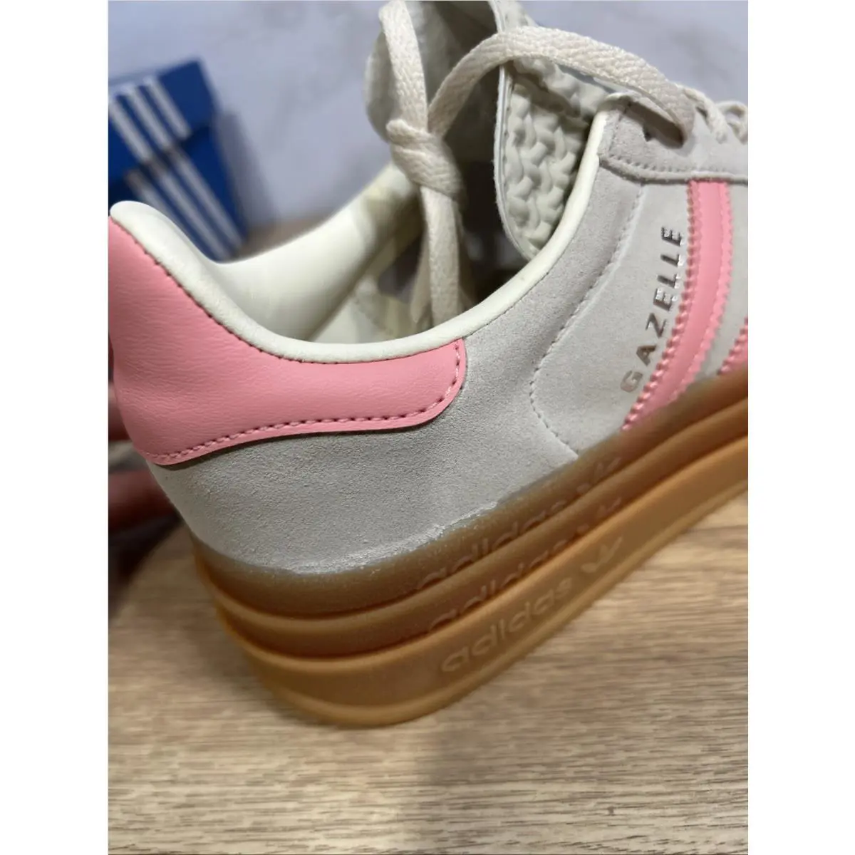 Adidas shoes - Adidas Gazelle Bold J - Gazelle Bold - JQ7409 - Pink 7
