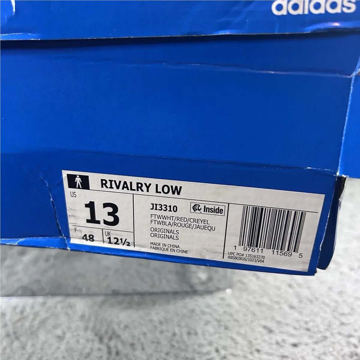 Adidas shoes - adidas Rivalry - Rivalry - Red, Manufacturer: White/Red/Crew Yellow 7