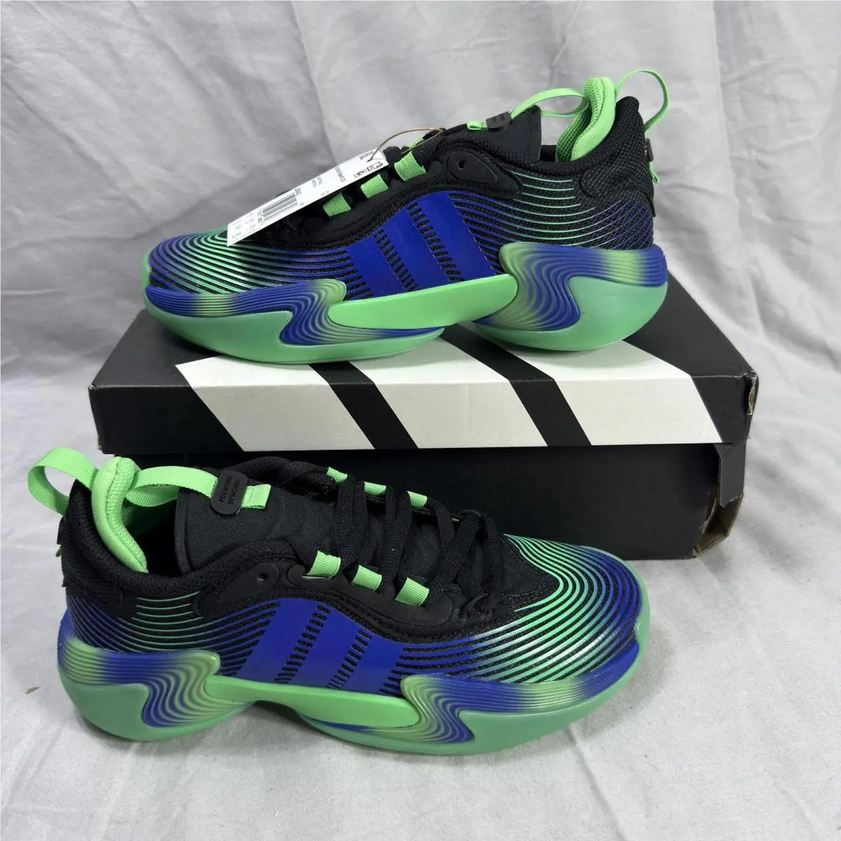 Adidas Exhibit Select 2.0 Pro Women Basketball Shoes Size 10 Black/green JS0642