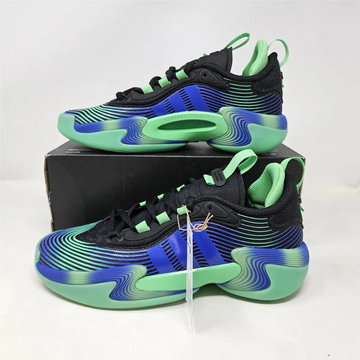 Adidas Exhibit Select 2.0 Pro Women Basketball Shoes Size 10 Black/green JS0642