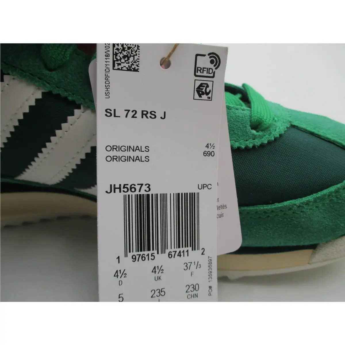 Adidas shoes - adidas SL 72 RS J - Green 8
