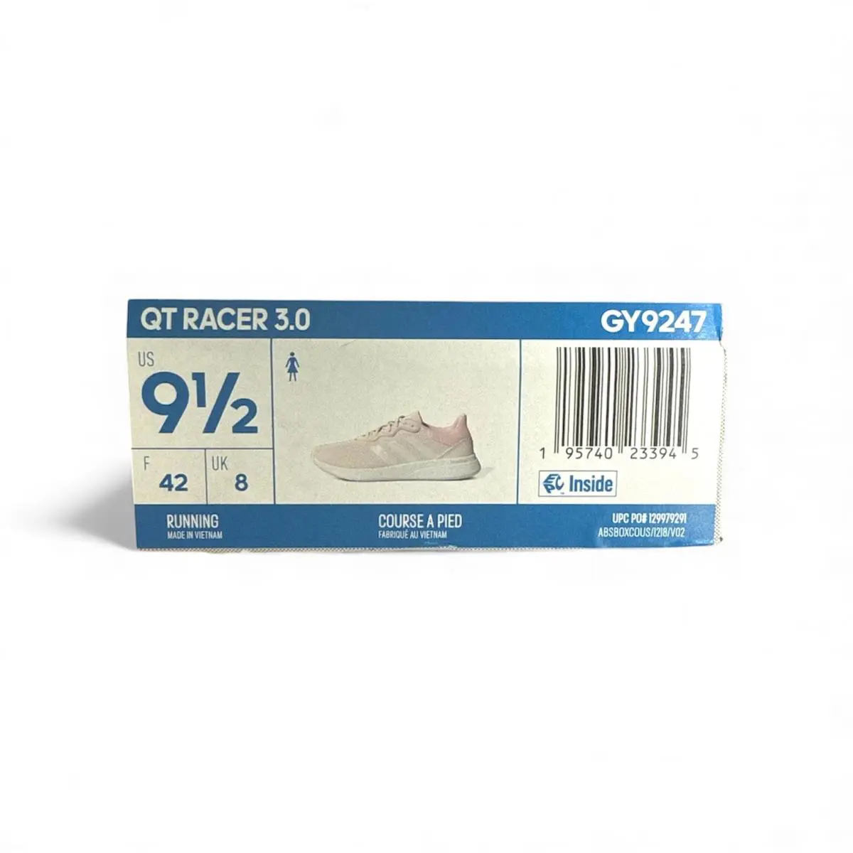 Adidas shoes - adidas QT Racer - Racer - GY9247 - Pink Tint / Cloud White (UPC: 195740233945) 6