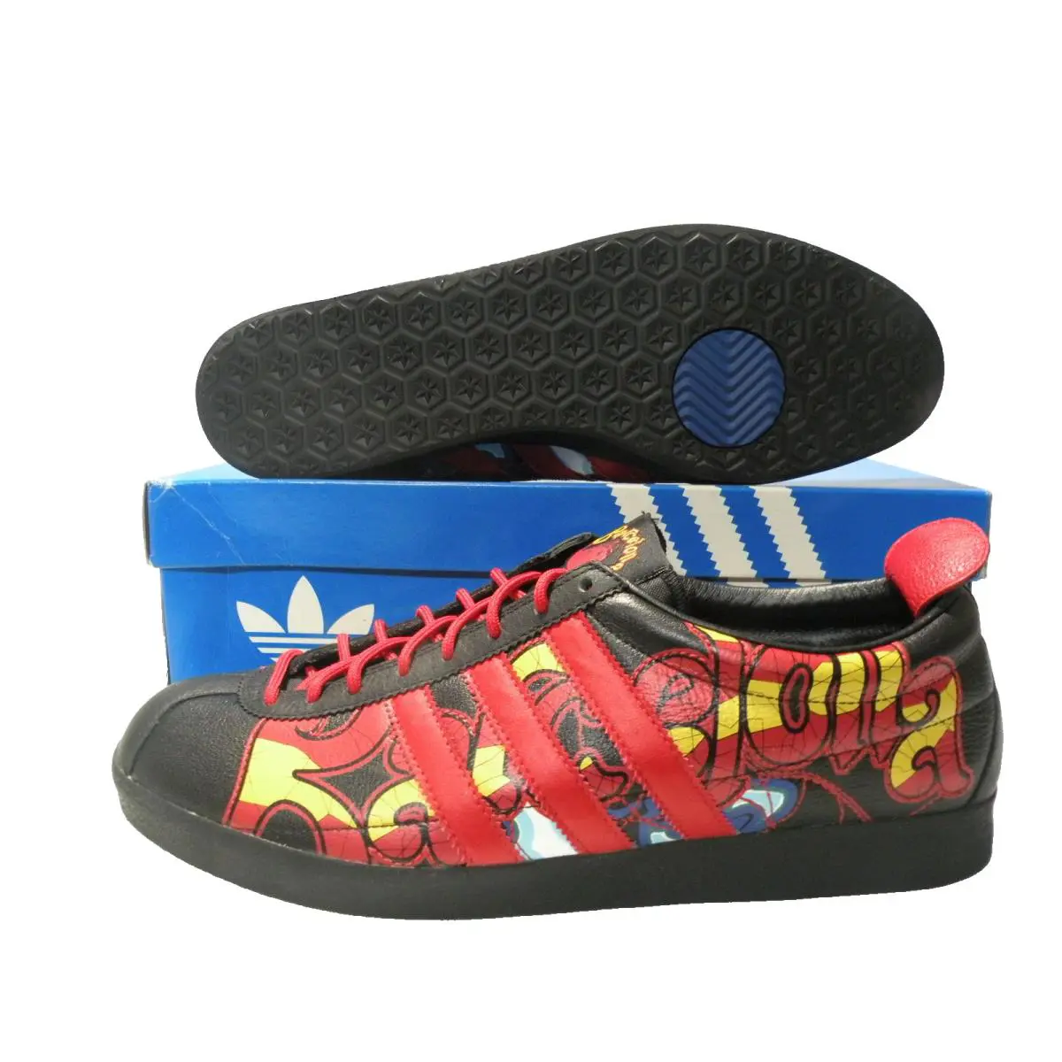 Adidas Gazelle Barcelona Low Sneakers Trainers Men Shoes Red/multi Size 11