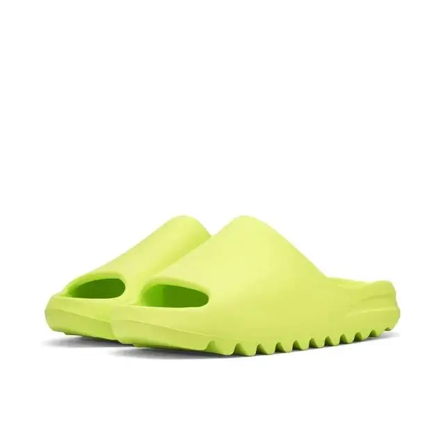 Adidas Yeezy Slide Glow Green 2022/2023 Restock Slip On HQ6447 Mens Size 6