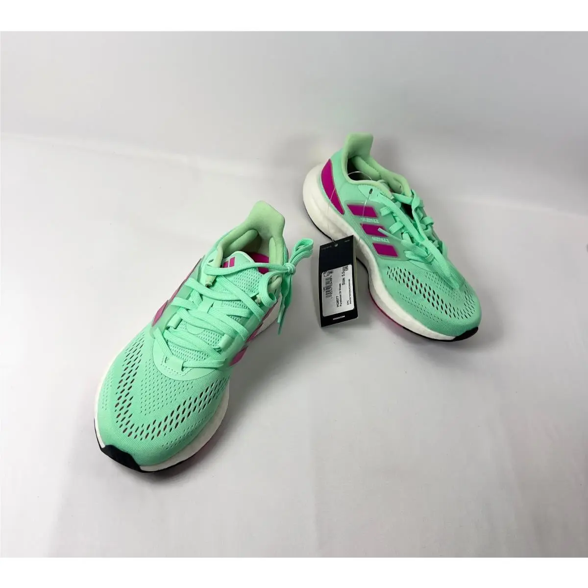 Adidas shoes - adidas PureBoost 22 - PureBoost - HQ8577 - Pulse Mint/ Fuchsia Pink/ Cloude White 0