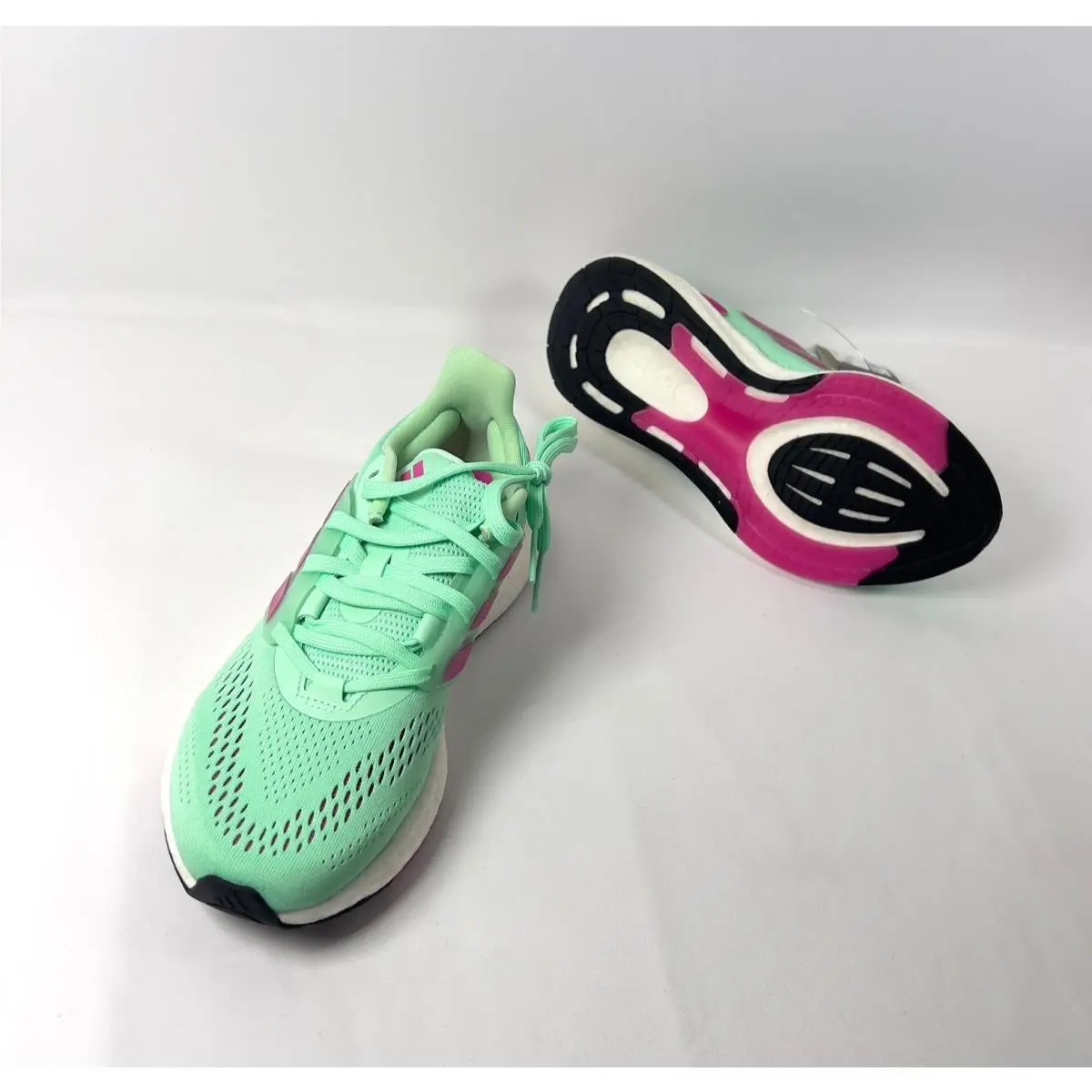 Adidas shoes - adidas PureBoost 22 - PureBoost - HQ8577 - Pulse Mint/ Fuchsia Pink/ Cloude White 1