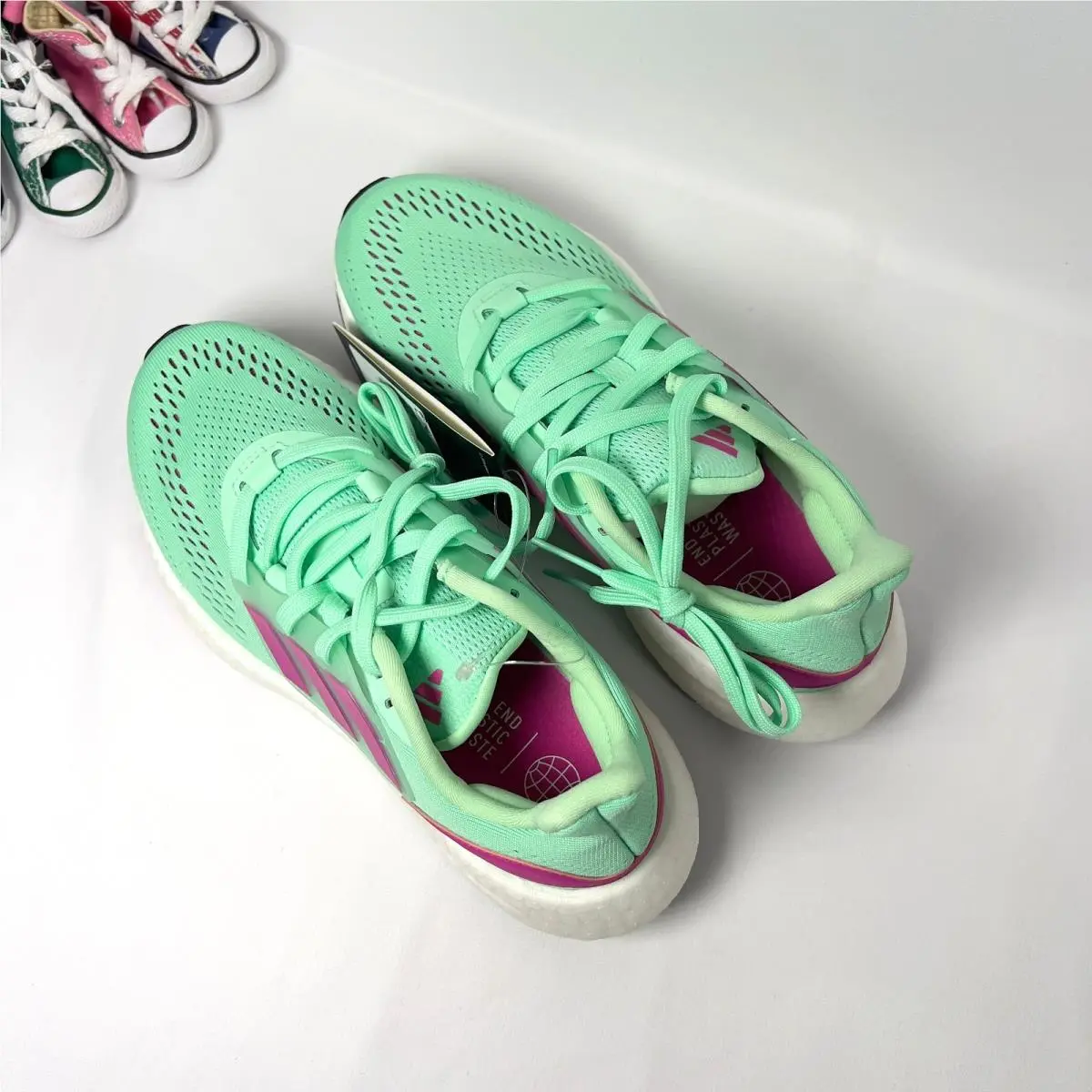 Adidas shoes - adidas PureBoost 22 - PureBoost - HQ8577 - Pulse Mint/ Fuchsia Pink/ Cloude White 2