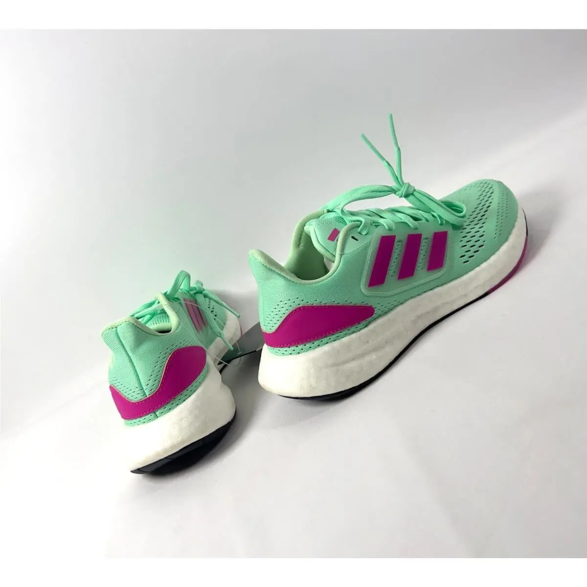 Adidas shoes - adidas PureBoost 22 - PureBoost - HQ8577 - Pulse Mint/ Fuchsia Pink/ Cloude White 3
