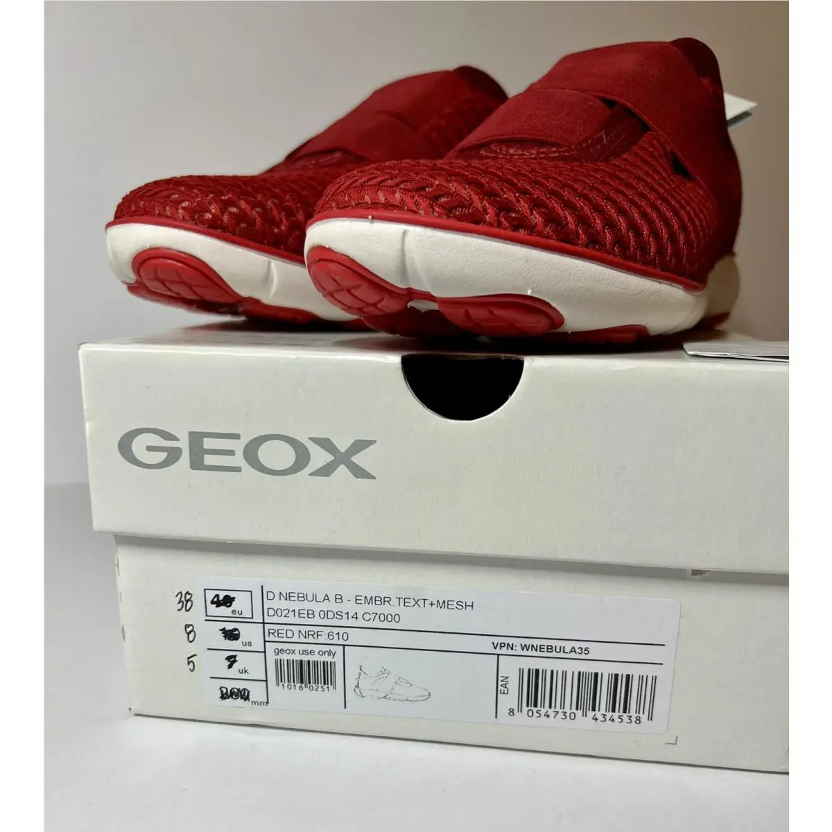 Geox shoes - Geox D Nebula C - Nebula - Red (UPC: 8054730434538) 2