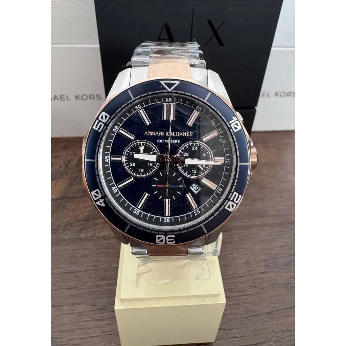 Armani Exchange Men`s Spencer Black Dial Watch - AX1965
