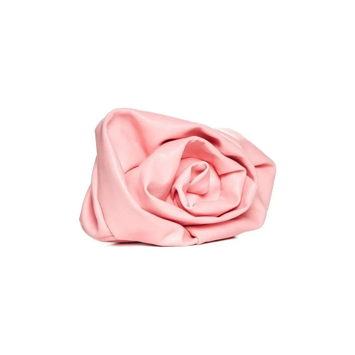 Burberry Women`s Candy Pink Leather Rose Clutch Medium Pouch Bag