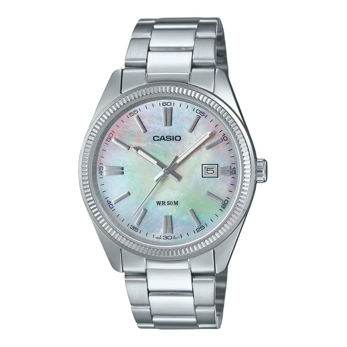Standard Analog Mother Of Pearl Dial Quartz Men`s Watch MTP-1302DS-7AV by Casio