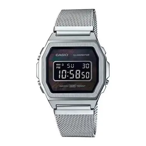 Casio Stainless Steel Band Adjustable Clasp A1000M-1BVT - Vintage
