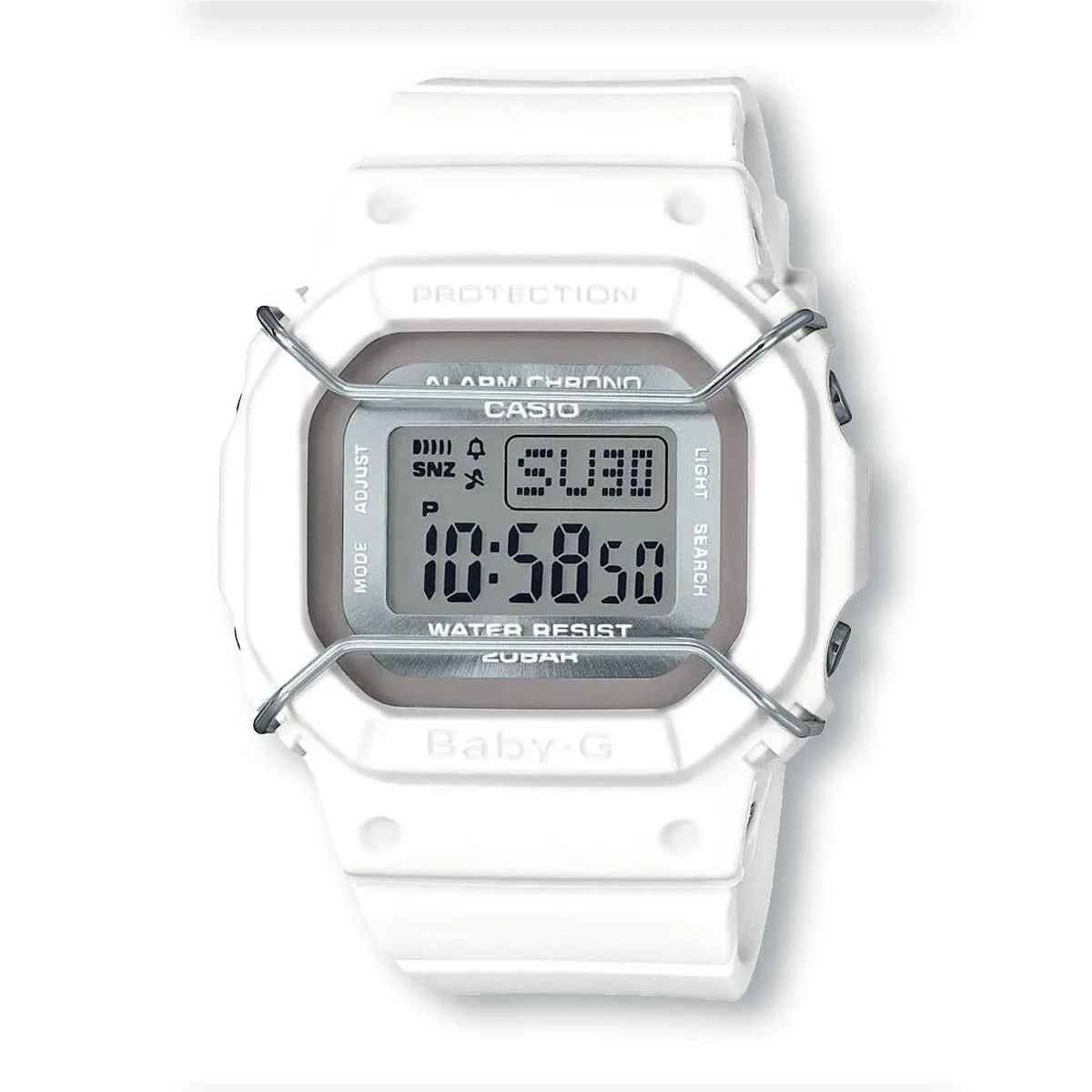 Casio Baby-g BGD501UM-7 Classic Digital Urban Clear Finish White Sports Watch