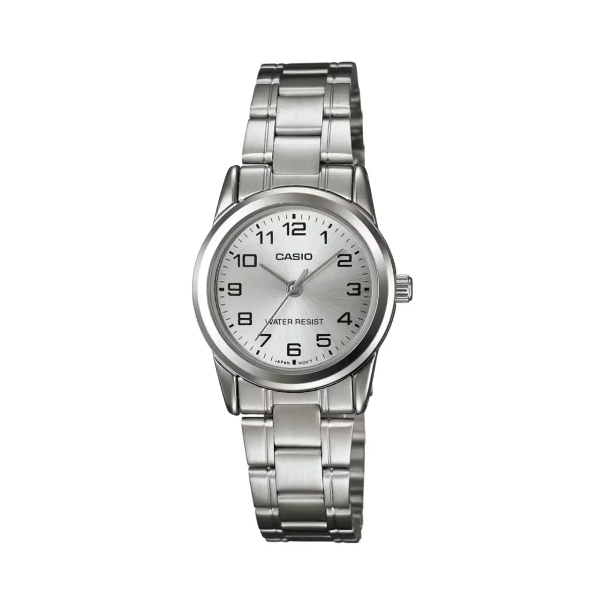 Casio Women`s Silver Analog Watch with Silver Dial - LTP-V001D-7B