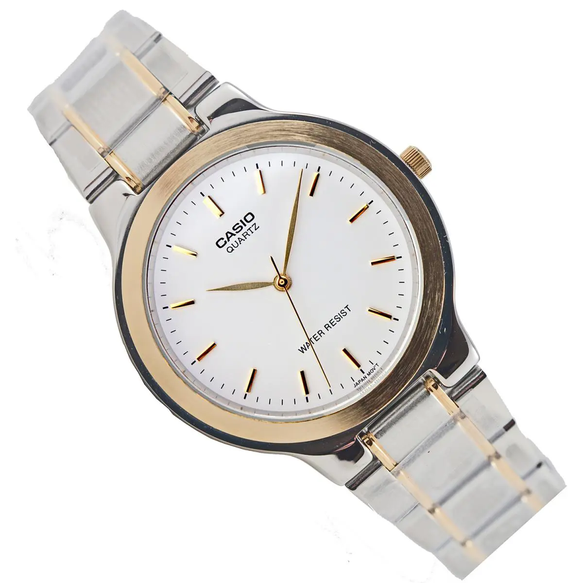 Casio MTP-1131G-7A Mens Stainless Steel Watch White Dial Analog Dress