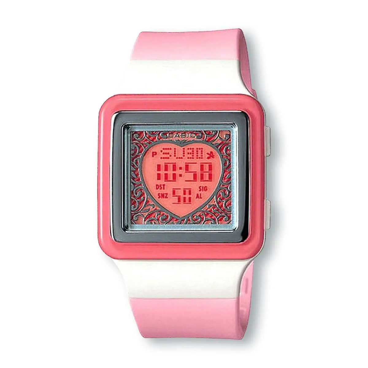 Casio LDF21-4AV Poptone Lovely Heart Pink Digital Watch