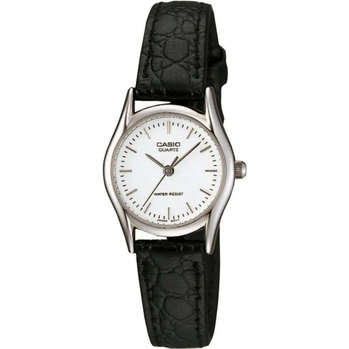 Casio Women’s Black Analog Watch with White Dial - LTP-1094E-7ARDF