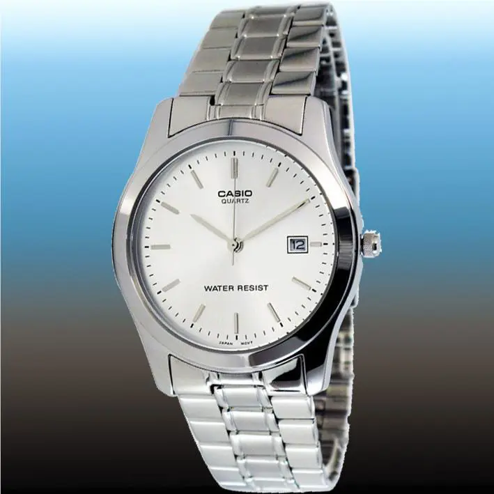 Casio Men`s Analog Stainless Steel Band Date Display Watch MTP-1141A-7AD