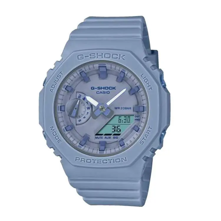 Casio GMA-S2100BA-2A2 Women`s Analog-digital Watch Blue Black Resin Band